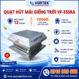 Quạt hút mái lắp giếng trời VORTEX VF-355R