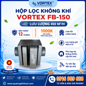 Hộp lọc không khí Vortex Filter Box FB-150 – 400 m³/h